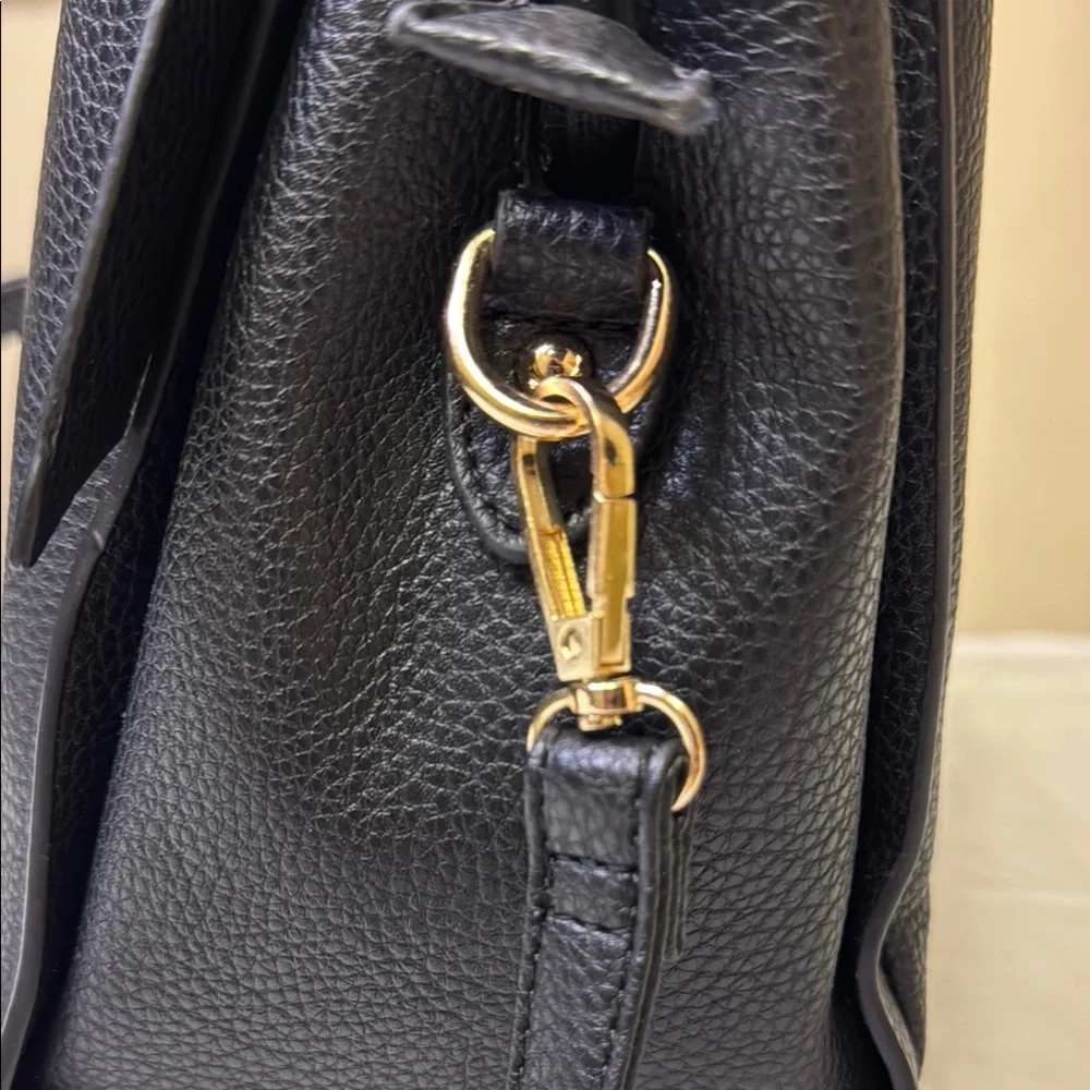 Kate Spade Black Pebbled Leather Shoulder‎ Bag (Missing “York”)